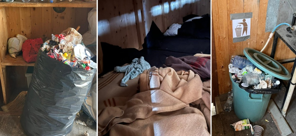 “Disordine e sacchi di rifiuti abbandonati” così Capanna Carrel è stata trasformata in discarica