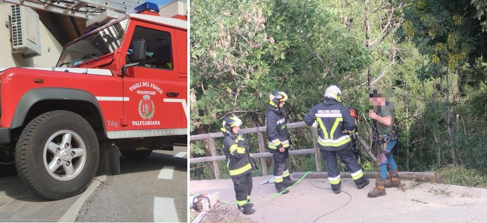 Vola fuori strada con l'Apecar e precipita per 30 metri nel bosco: una donna di 63 anni elitrasportata in ospedale