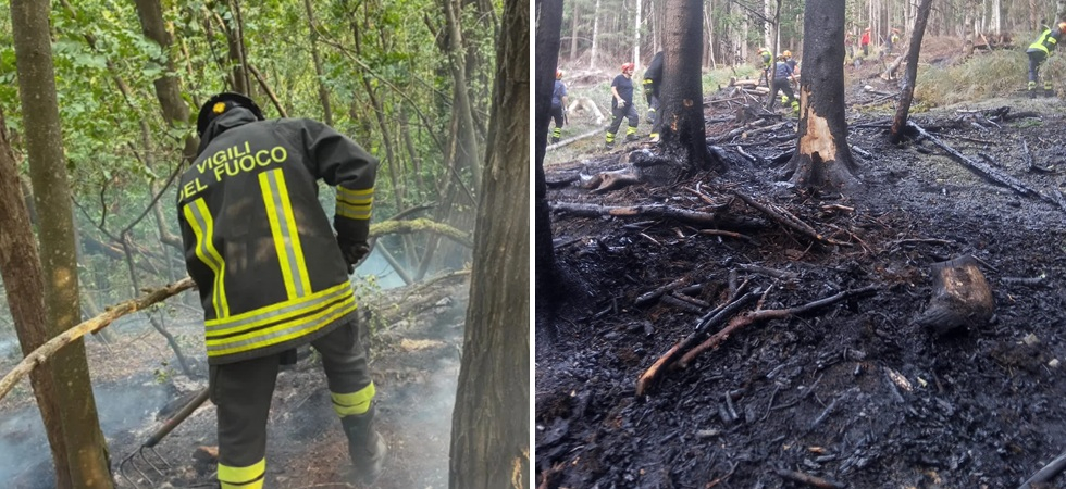 Due principi d'incendio a due giorni di distanza nella stessa zona: decisivo l'intervento dei vigili del fuoco