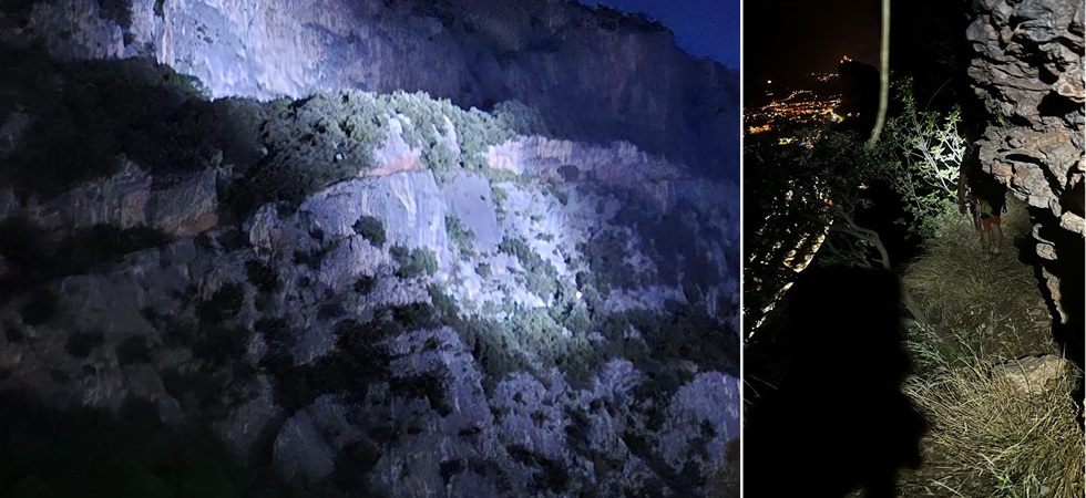 Sfiniti dal caldo, disidratati e senza più forze per proseguire due climber bloccati in parete