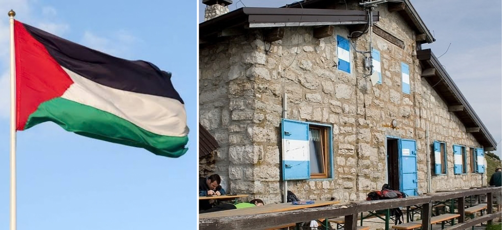 Bandiera palestinese sullo Stivo, la Sat annulla i festeggiamenti per i 120 anni del rifugio