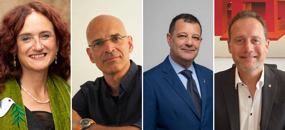 Da sinistra a destra: Brigitte Foppa (Verdi), Stefano Fattor (PD), Maurizio Puglisi Ghizzi (Lega), Massimo Bessone (FN) Da sinistra a destra: Brigitte Foppa (Verdi), Stefano Fattor (PD), Maurizio Puglisi Ghizzi (Lega), Massimo Bessone (FN)