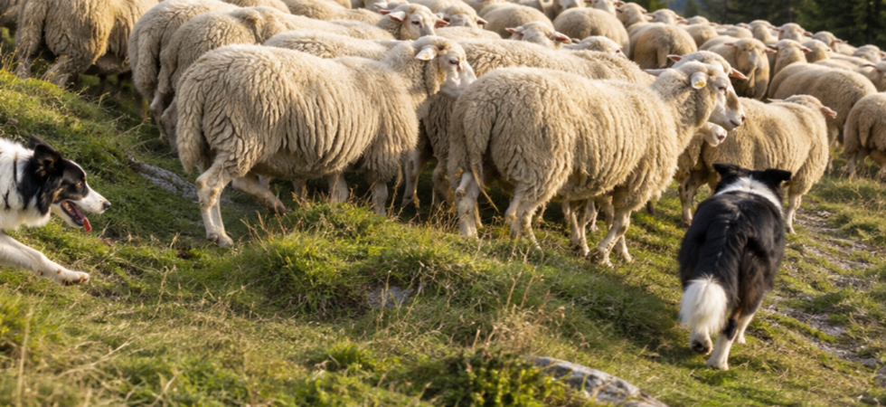 Momenti di paura per un escursionista bloccato sul sentiero da quattro cani da pastore: “Ho avuto paura