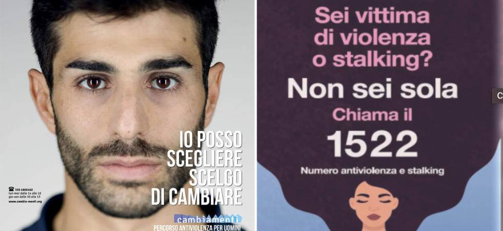 Per gli uomini che subiscono violenze in famiglia e stalking nessun cartellone?