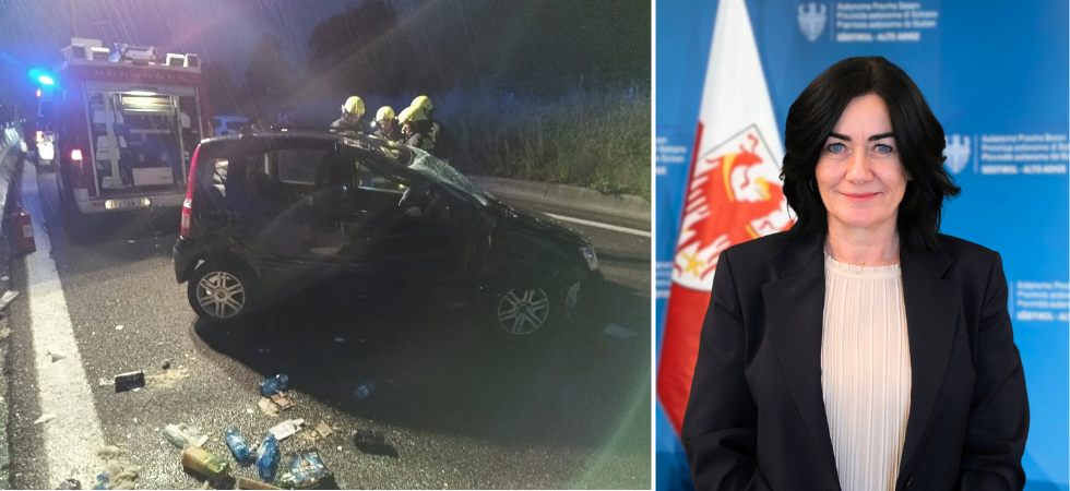 Foto FF Terlano e Provincia Autonoma di Bolzano Scontro tra otto veicoli, traffico in tilt e feriti