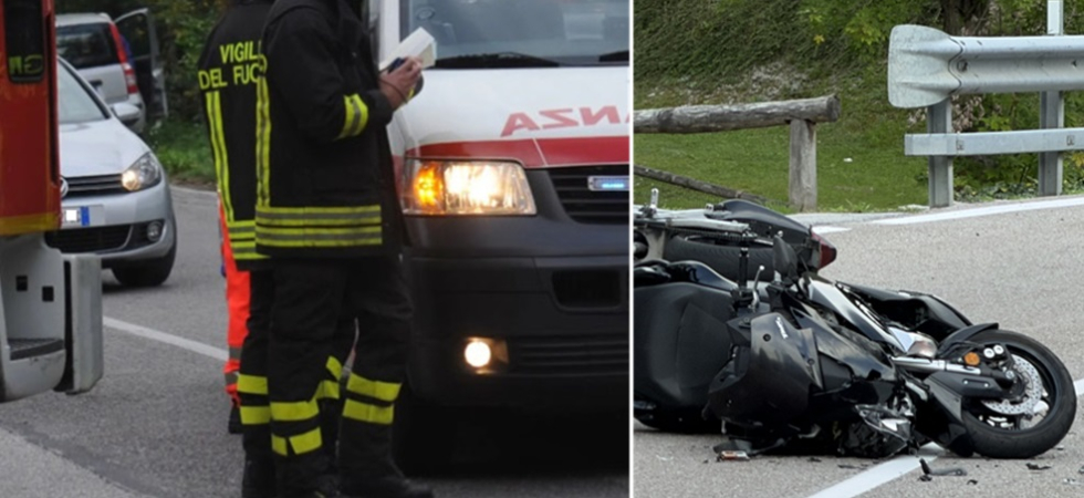 Drammatico frontale tra due moto: morto un 56enne