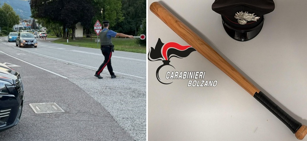 Lo fermano e gli trovano una mazza da baseball in auto: denunciato un 20enne
