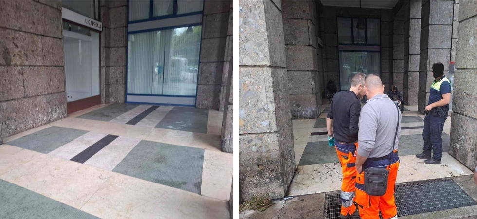 Bivacchi e sporcizia, arriva lo sgombero sotto i portici