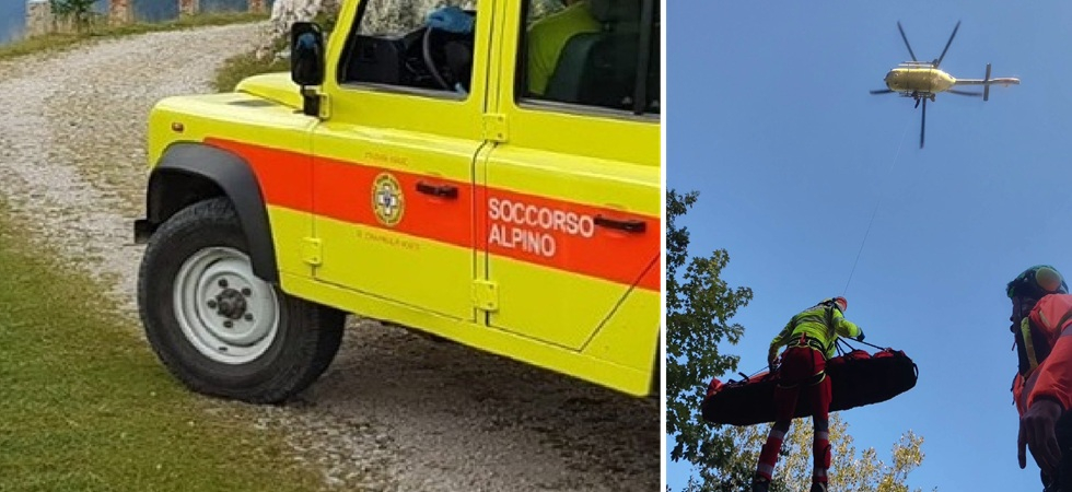 Precipita per trenta metri lungo il costone roccioso e scavalca due tornanti del sentiero