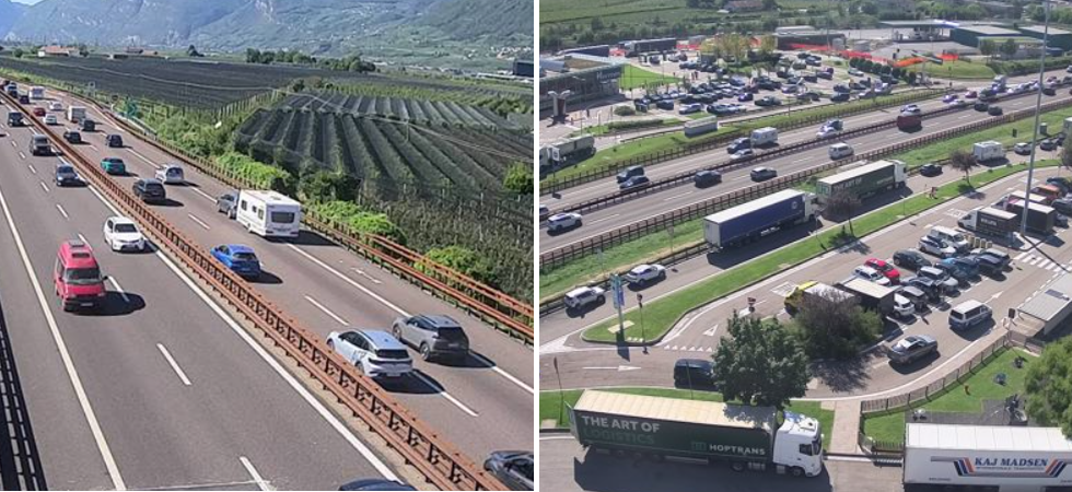 Super traffico sull'A22: verso il Garda code e rallentamenti per oltre 120 chilometri