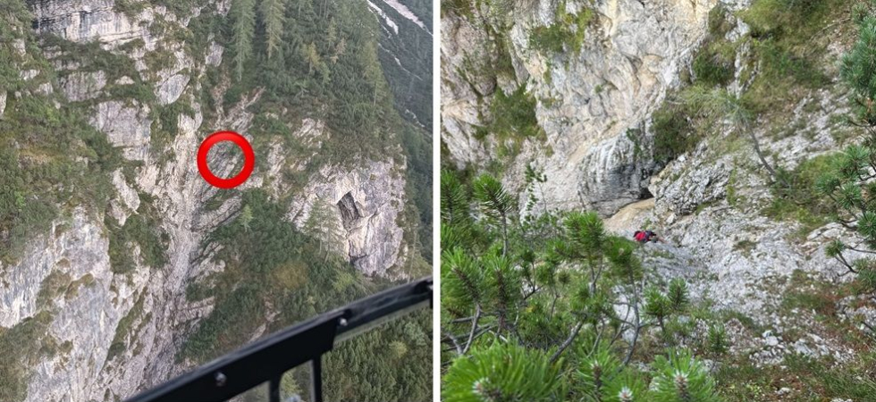Paura per un escursionista: sbaglia sentiero, si incroda in un ripido canalone e si aggrappa alla roccia