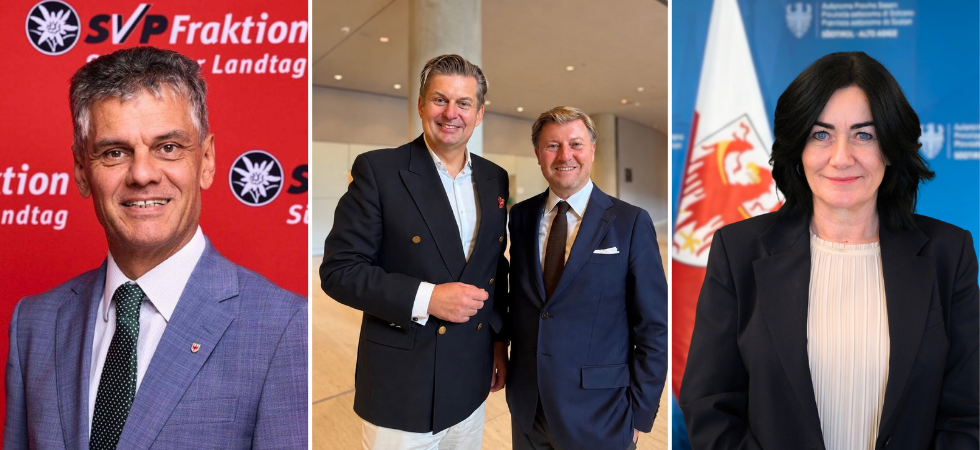 Otto Mahlknecht insieme a Maximilian Krah durante l'evento dell'AfD a Berlino Otto Mahlknecht e Maximilian Krah durante l'evento dell'AfD a Berlino