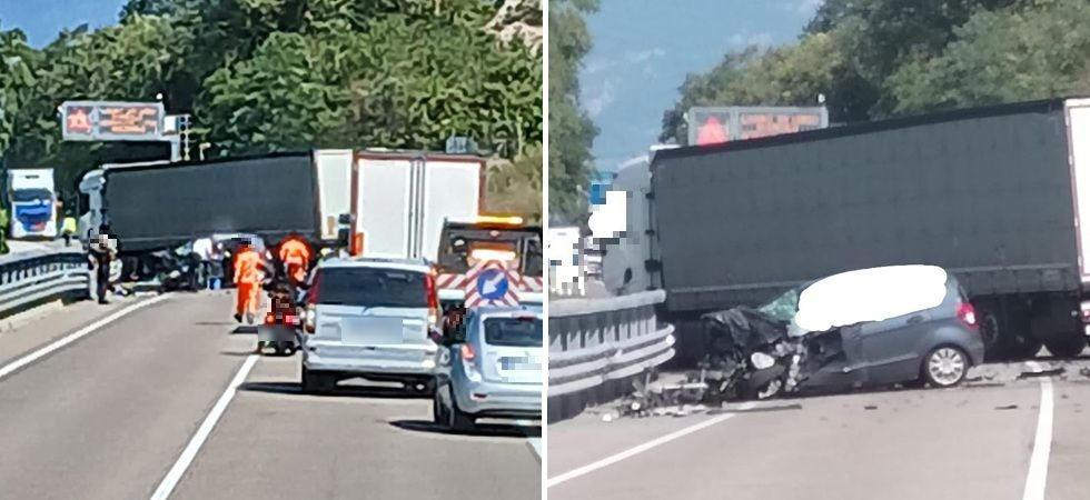 Gravissimo frontale con un camion: ferito un uomo