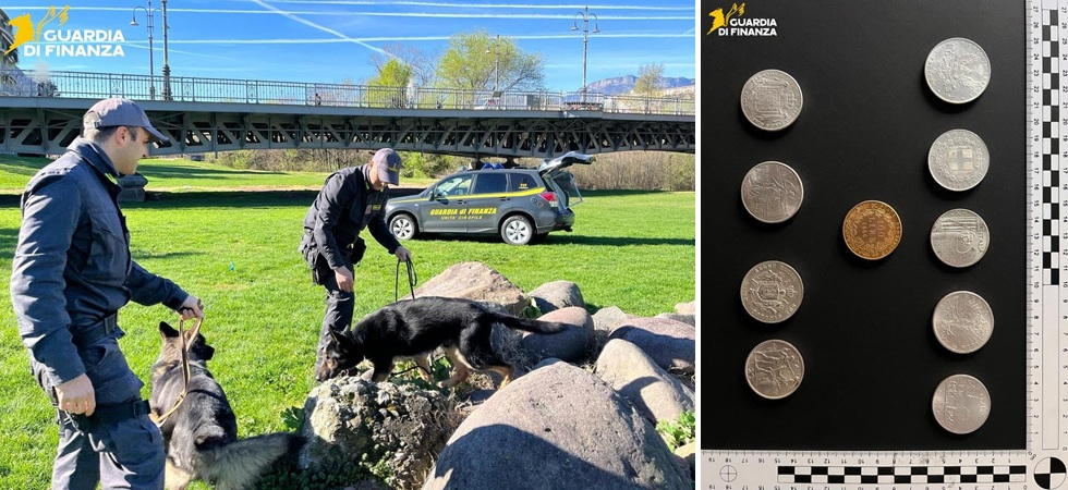 Assieme alla droga trovano anche 11 monete d'argento storiche del valore di 80mila euro