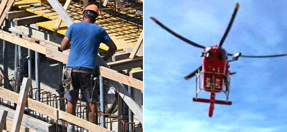 Crolla il soffitto in un cantiere edile: almeno cinque lavoratori feriti