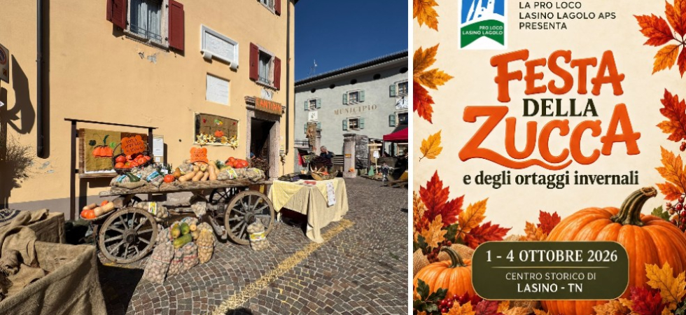 Festa della Zucca: Lasino si anima tra gastronomia, mercatini e tradizioni