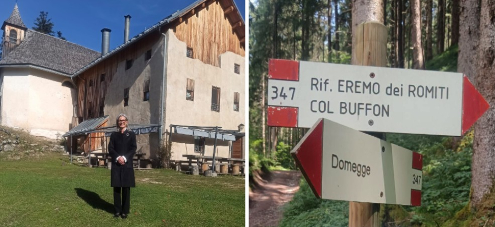 Eremo dei Romiti, storia della rinascita dell'unico convento del Cadore e di un'imprenditrice innamorata di quei luoghi