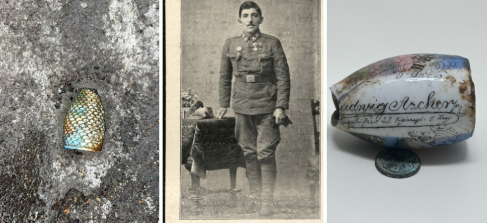 Dal ghiacciaio spunta un oggetto della Grande Guerra, che racconta la storia di Ludwig