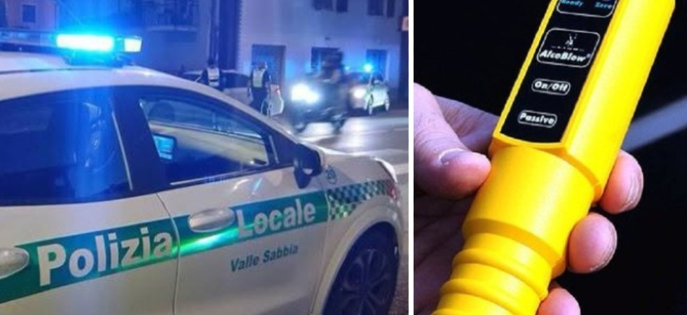 Ubriaco al volante con un tasso tre volte superiore al limite, viaggia inoltre con l'auto senza assicurazione