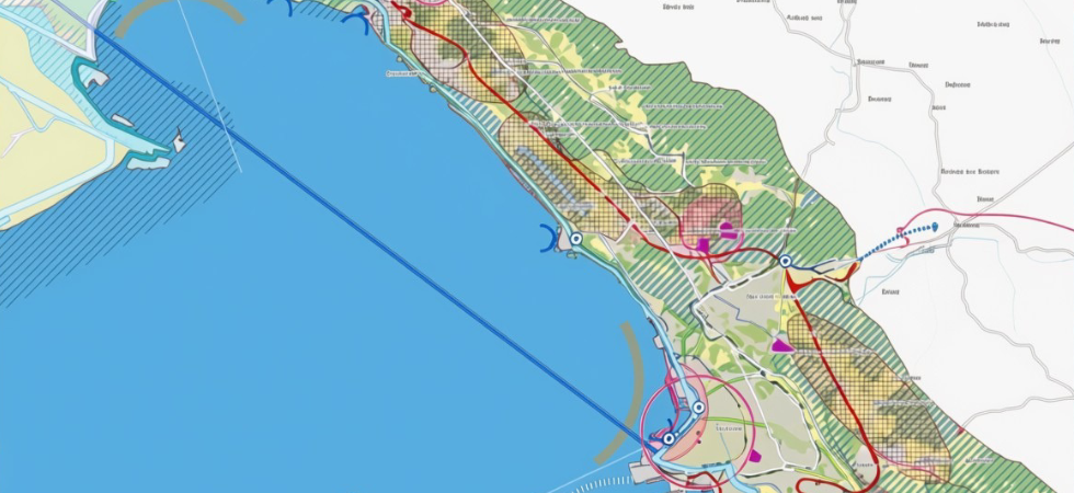 foto modificata con Ai “Una ferrovia subacquea che attraversa il golfo”, un'ipotesi rimasta sottotraccia, ma che ora fa discutere