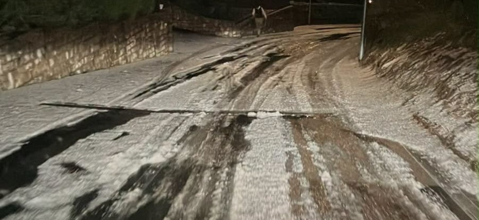 Grandine nella zona del Garda (VIDEO E FOTO): le strade e i giardino si imbiancano