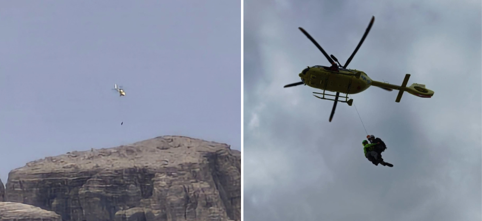 Forti crampi alla fine della ferrata in montagna, 20enne bloccato in quota: elisoccorso in azione