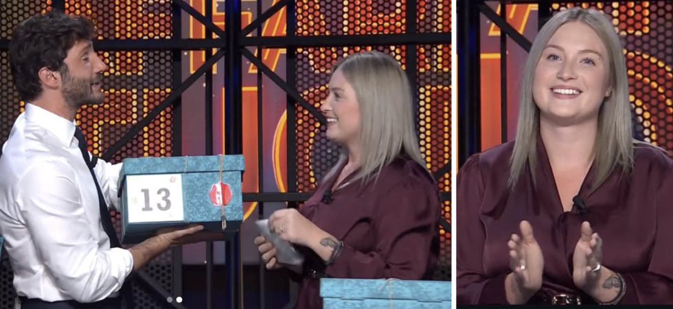 Katia, una pastora da Pergine Valsugana ad Affari Tuoi: puntata ricca di emozioni, poi un finale amaro