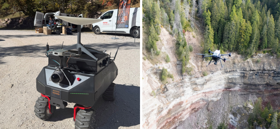Droni e robot senza pilota che "comunicano" tra di loro e aiutano il soccorso alpino a cercare persone disperse in zone