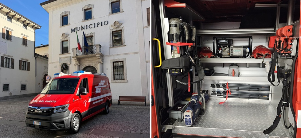 Un "Man" nuovo di zecca per i vigili del fuoco volontari di Ala