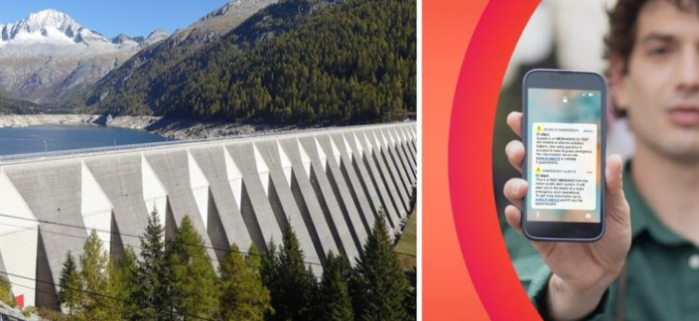 Collasso della diga di Malga Bissina, scatta l’IT-Alert: ma è una simulazione