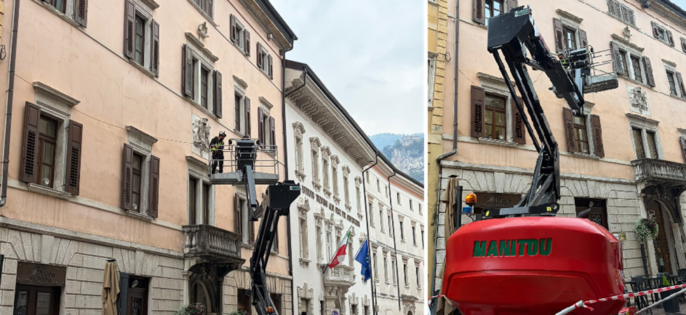 Passata l'estate...si pensa già al Natale: a Trento primi lavori per le luminarie natalizie