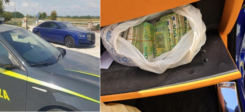 Fermano una Rolls Royce proveniente dalla Romania e dal bauletto spunta una fortuna'': maxi sequestro della finanza