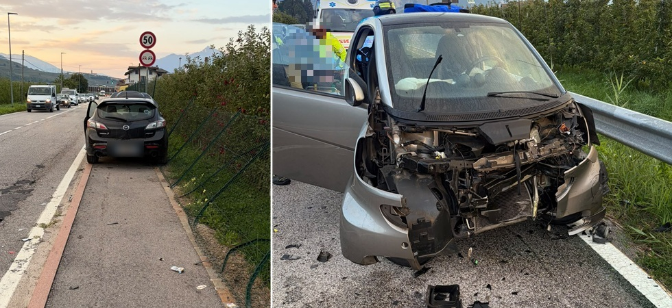 Scontro violento tra due auto, momenti di paura lungo la Sp90: entrambi i guidatori portati in ospedale