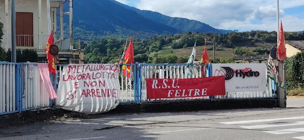 Hydro, cassa integrazione fino a dicembre: “Cala il sipario su un pezzo di storia di Feltre