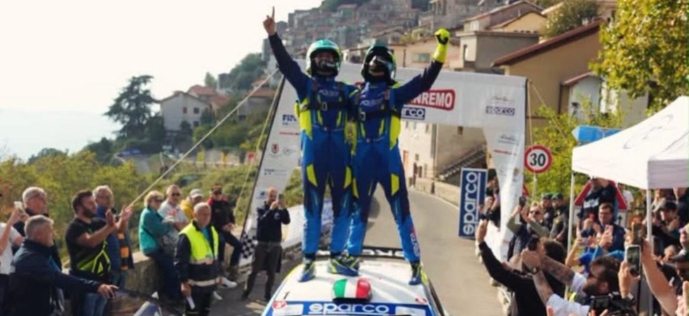Il pilota trentino Roberto Daprà sul tetto d'Italia: il 25enne è campione italiano assoluto rally Sparco