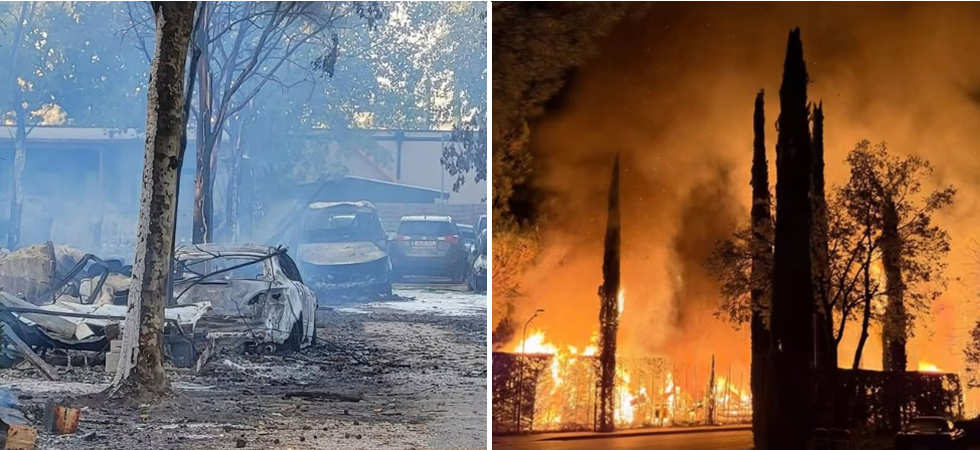 Lo spaventoso rogo sul Garda: quattro vigili del fuoco tedeschi in vacanza hanno messo al sicuro un po' di bombole di gas e