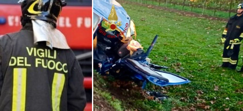 Tragedia della strada: perde il controllo dell'auto che si schianta contro un platano