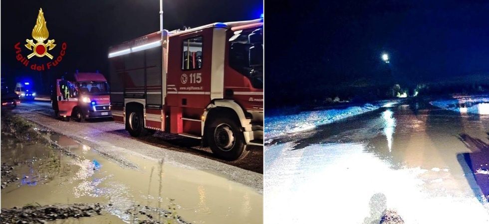 Tentano di attraversare il fiume in auto, ma l’acqua sale e li intrappola a metà del guado