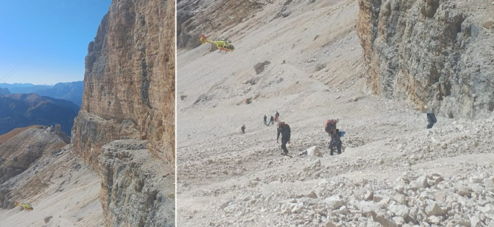Terribile tragedia, in vacanza con la famiglia scivola in montagna e precipita per 300 metri nel vuoto
