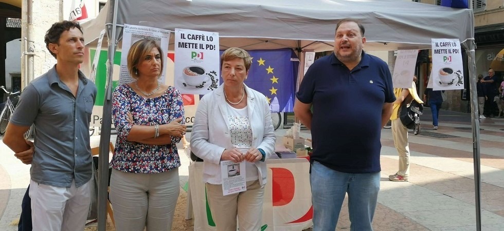 Il Pd: “Il caffè che Fugatti vuol portare via ai trentini con l’Irpef lo mettiamo noi
