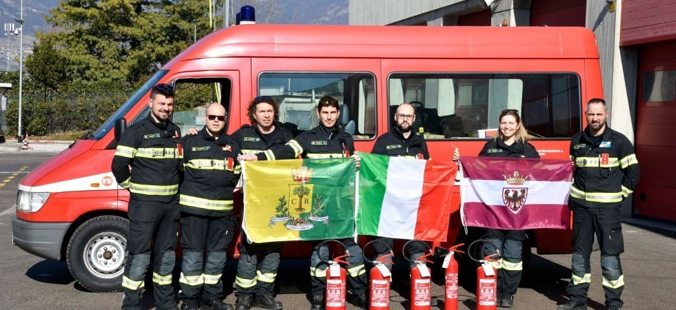 Partiti i vigili del fuoco di Rovereto in missione solidale per l’ex Jugoslavia