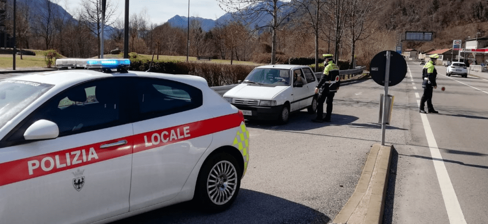 Coronavirus, verifiche da parte delle forze dell'ordine anche in Trentino