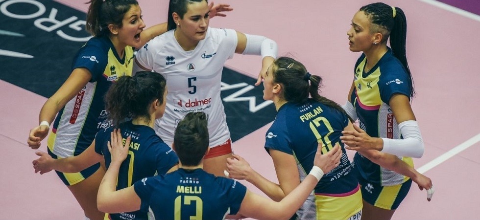 Foto di Alessio Marchi – Delta Informatica Trentino La Delta Informatica stende Marsala e infila la decima vittoria consecutiva
