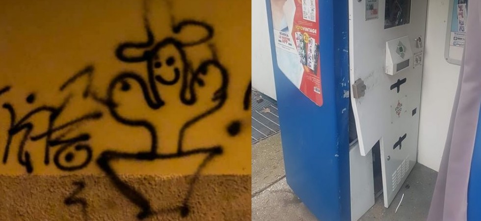 Muri imbrattati, recinzioni divelte e macchinette delle fototessere danneggiate, nella notte atti vandalici a Povo e Mori