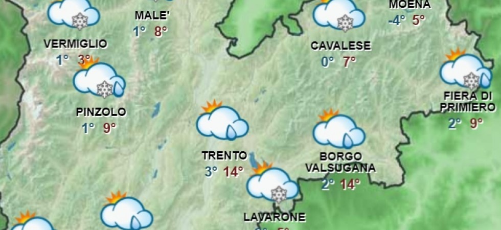 Maltempo, in arrivo un'ondata di freddo