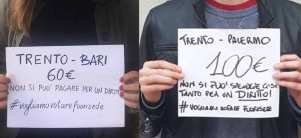 Voto, molti studenti costretti all'astensione perché fuori sede