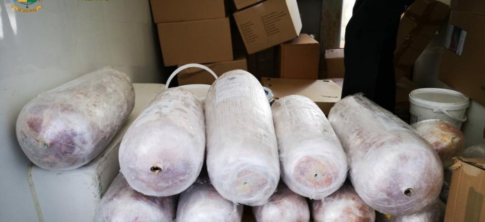 Sequestrata mezza tonnellata di carne surgelata e altri prodotti etnici