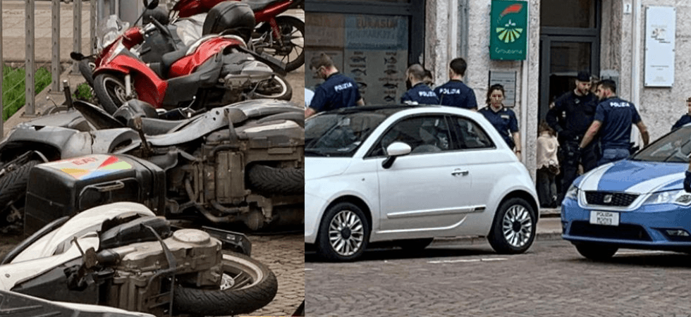 Furiosa lite in piazza della Portela, la Lega contro il sindaco Andreatta: Applichi il Daspo urbano