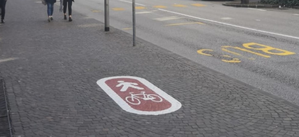 Ciclabili a Trento? Pegoretti (Fiab) In alcune zone si è raggiunto il limite di civile convivenza tra pedoni e ciclisti