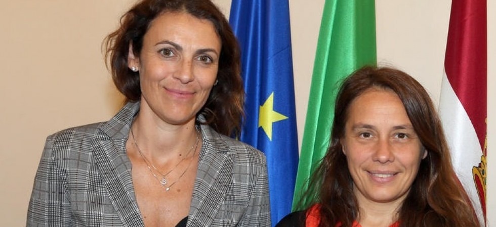 L'assessora Stefania Segnana e la ministra Alessandra Locatelli L'assessora Stefania Segnana e la ministra Alessandra Locatelli